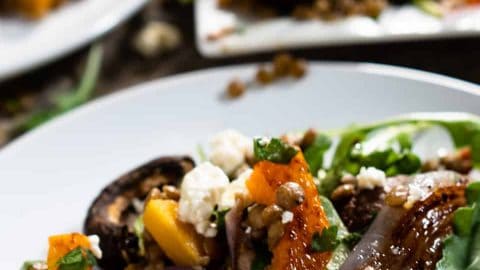 Confit of Pork Tongue with Warm Lentil Salad Recipe