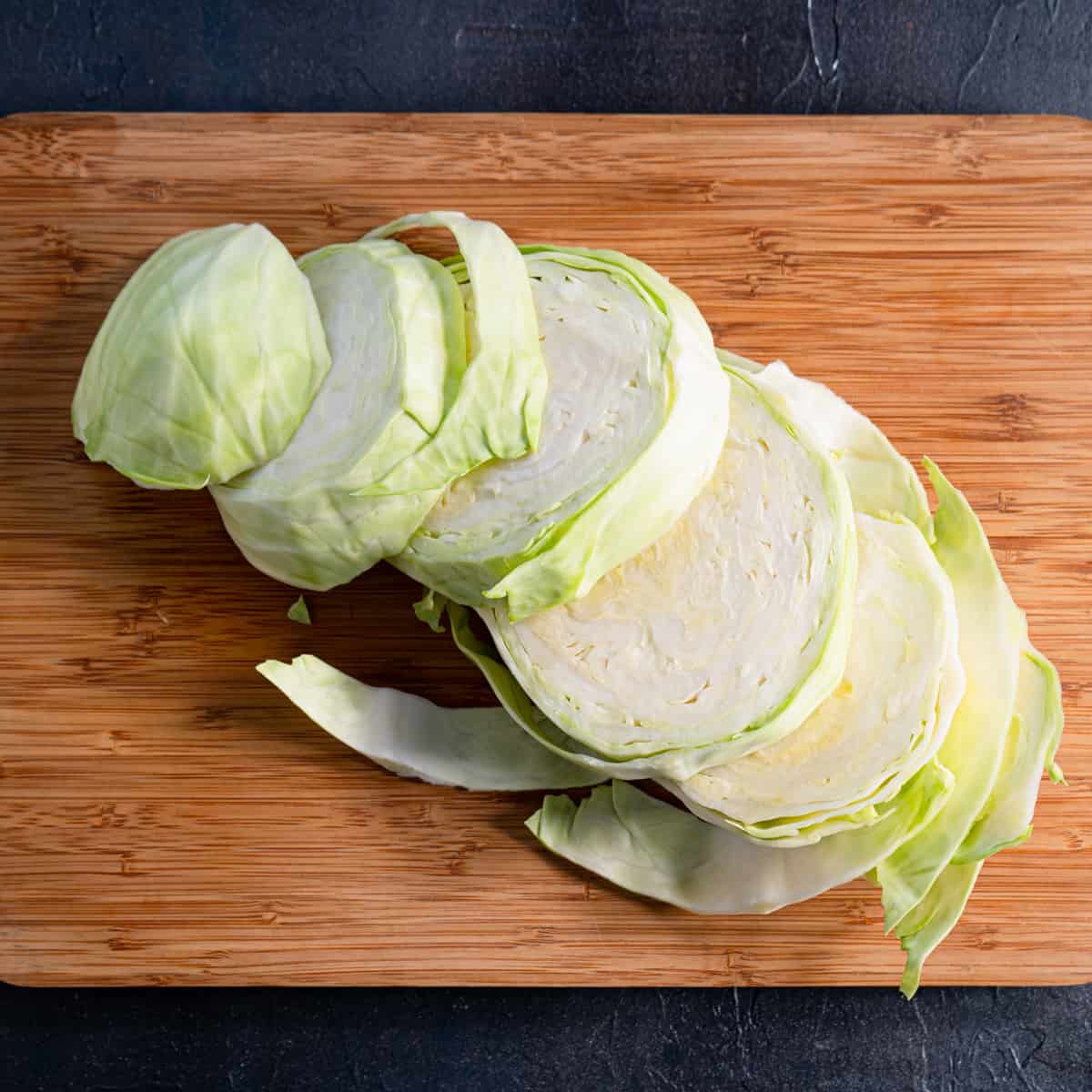 1 large head of cabbage sliced into steaks.