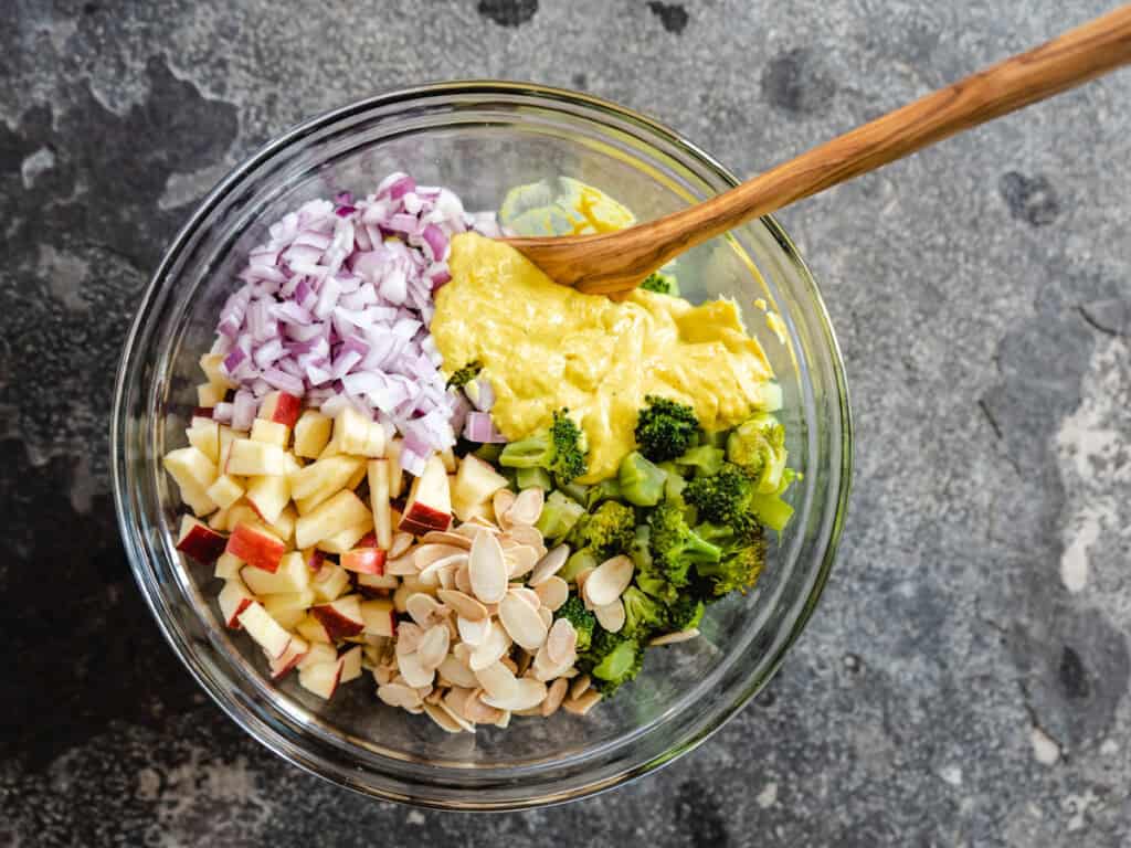 Roasted Broccoli Salad With Creamy Curry Dressing • My Pocket Kitchen