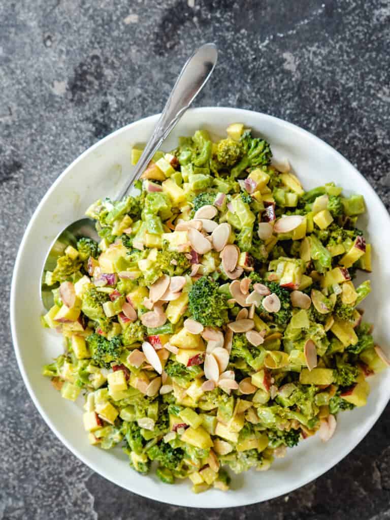 Roasted Broccoli Salad With Creamy Curry Dressing • My Pocket Kitchen