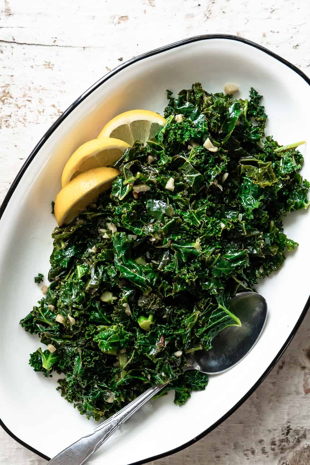 Sautéed Lemon Garlic Kale • My Pocket Kitchen