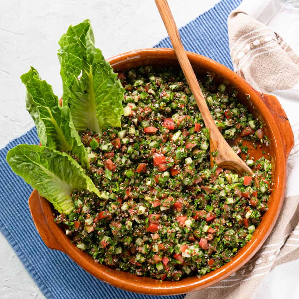 Easy Tabbouleh Salad With Quinoa • My Pocket Kitchen