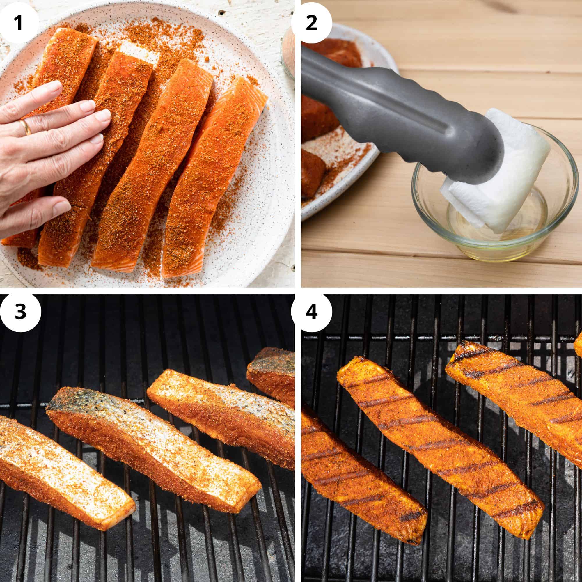 Rub for store grilled salmon