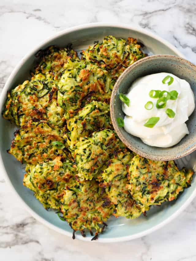 Baked Zucchini Fritters