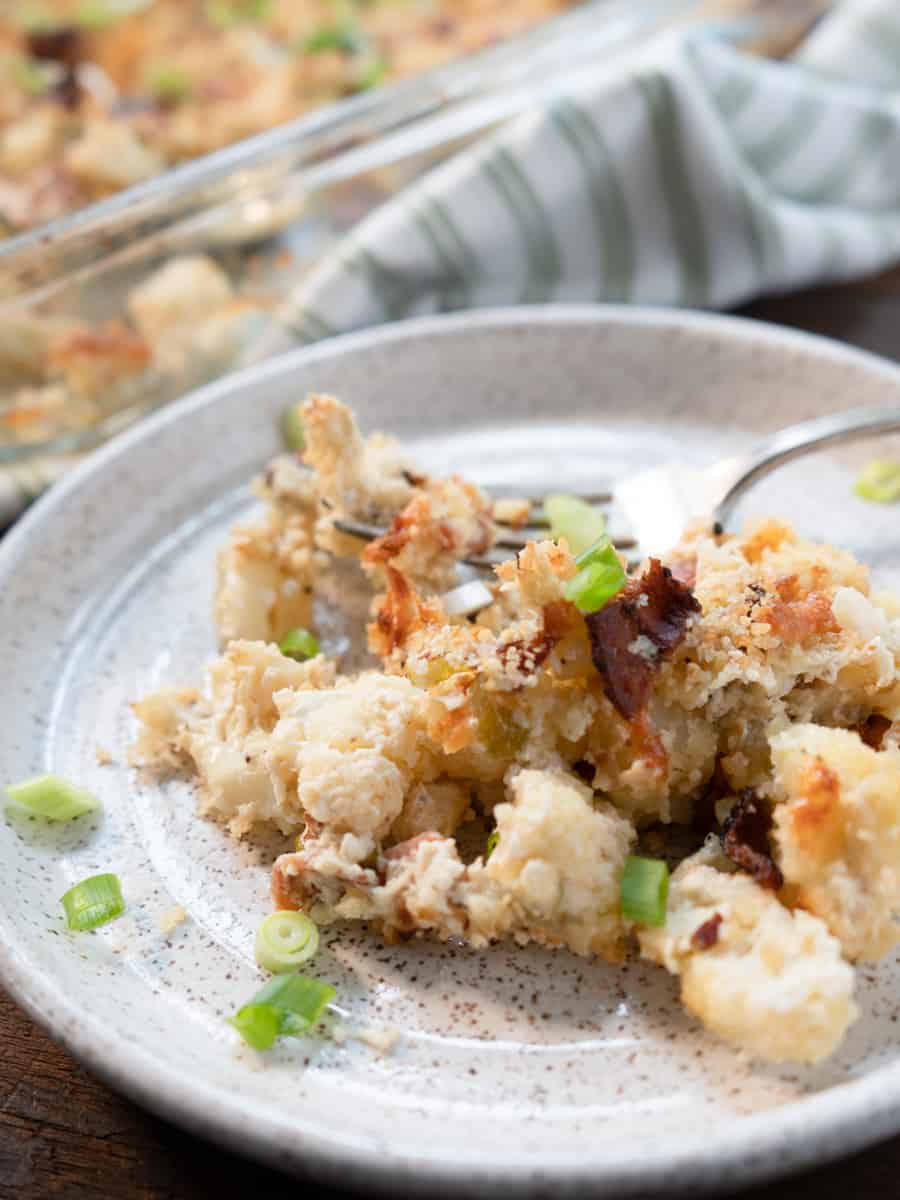 Loaded Cauliflower Casserole • My Pocket Kitchen
