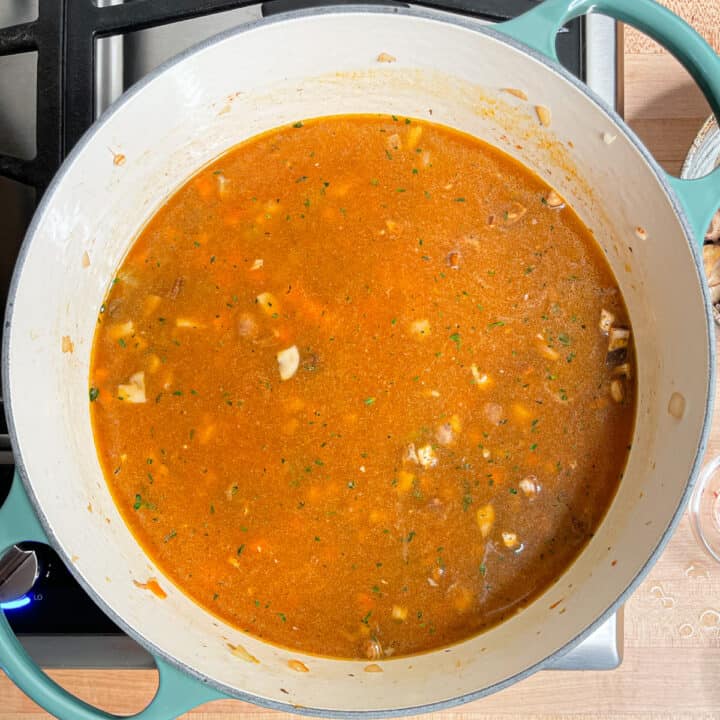 Mushroom Barley Soup • My Pocket Kitchen