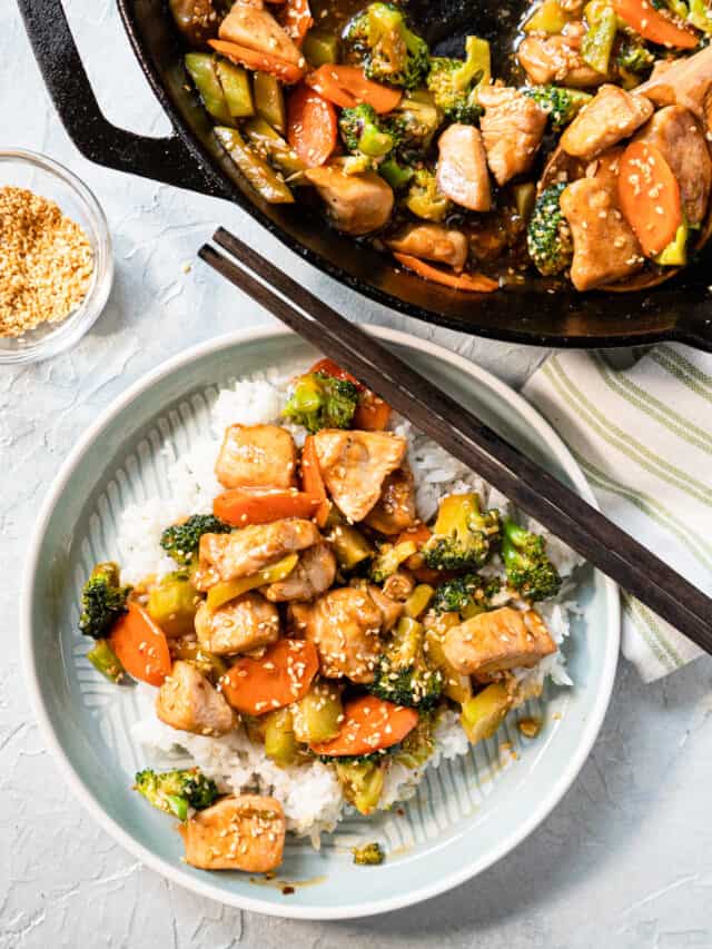 Easy Shrimp Stir-Fry with Pad Thai Sauce • My Pocket Kitchen