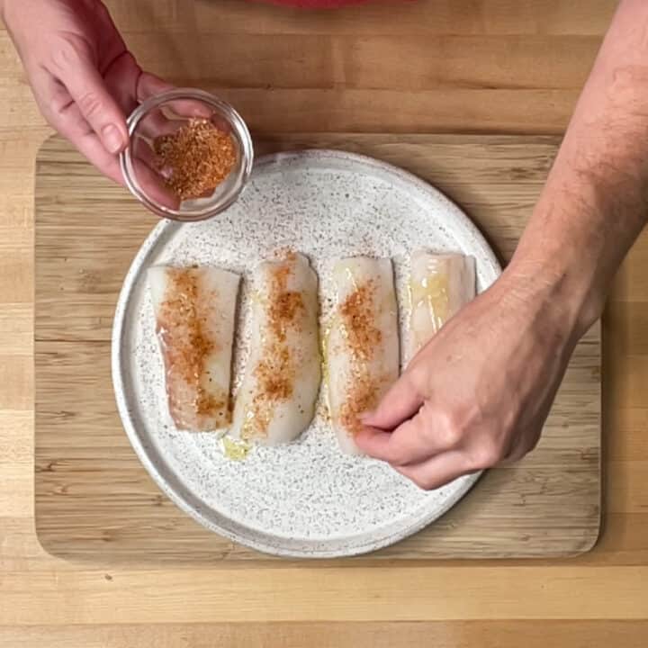 Spanish Inspired Baked Cod • My Pocket Kitchen