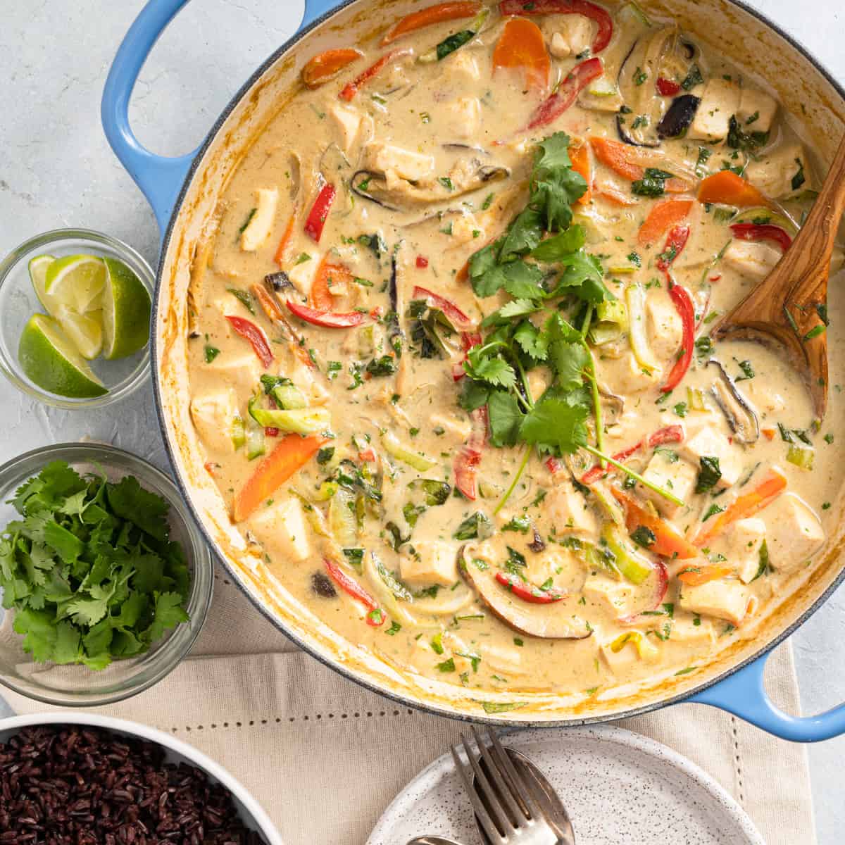 Thai green curry without best sale coconut milk